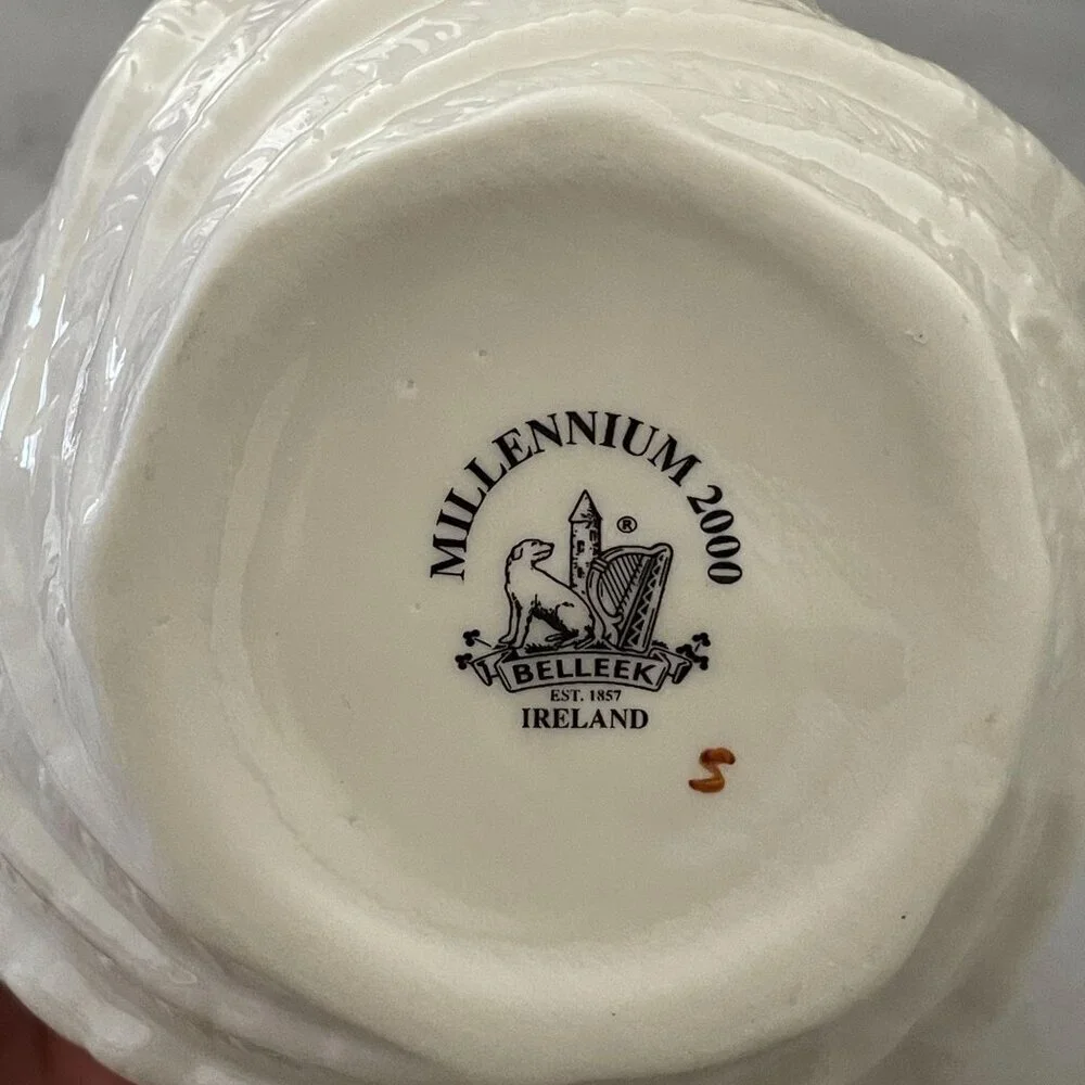 Vintage Belleek Ireland Millennium 2000 4.5